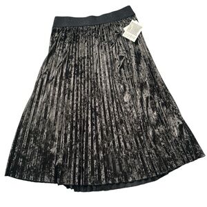 LuLaRoe Jill Black Velvet Midi Skirt
